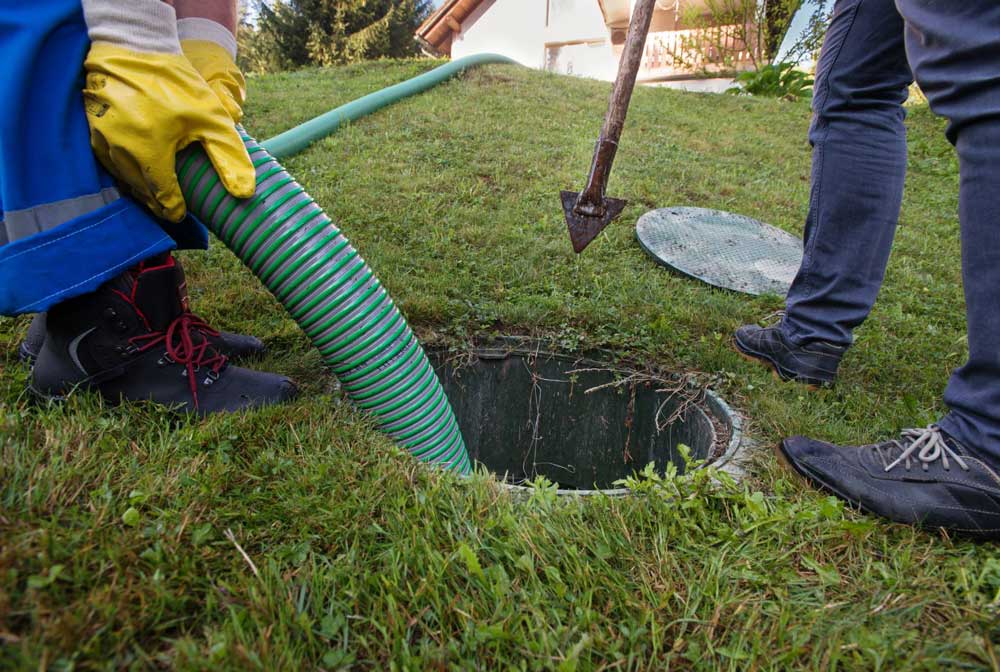 Sewer cleaning by B&B Professional Plumbing & Air